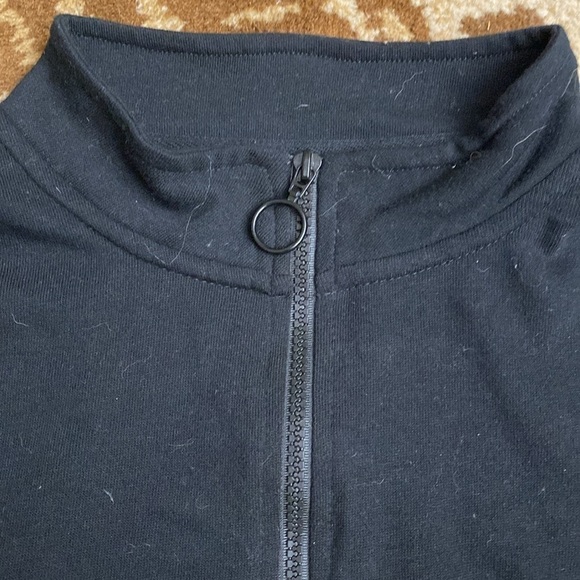 Disney Rainbow Shirt Women’s 3XL Pullover 1/4 Zip Cropped plus size Black Boxy - Picture 6 of 11